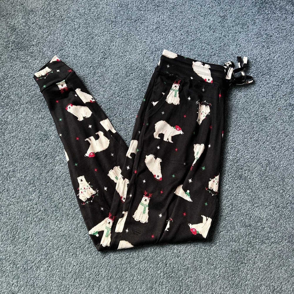 Christmas polar bear pants!